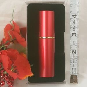 Red travel empty perfume sprayer with funnel